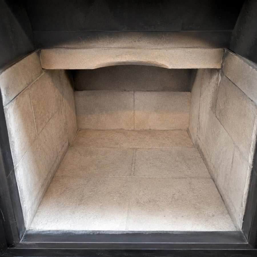 Same firebox and flue fully cleaned after a professional chimney sweep